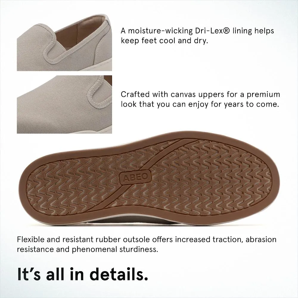 ABEO Encore Slip On Sneakers for Women | Arch Support Sneakers for Women | Built-in Orthotic Insole
