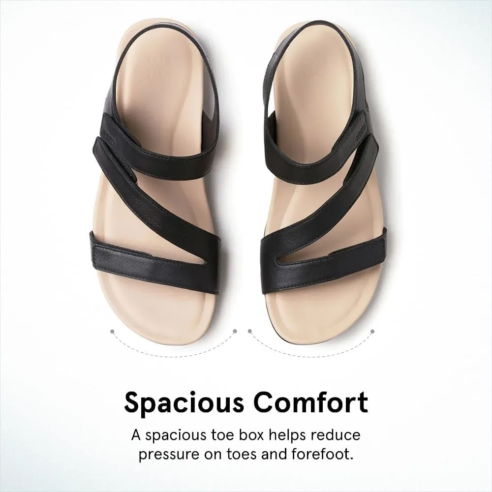 ABEO Women's Oasis Sandals | Orthopedic Arch Support | Plantar Fasciitis Relief | Comfortable Wedge Sandals - Blue
