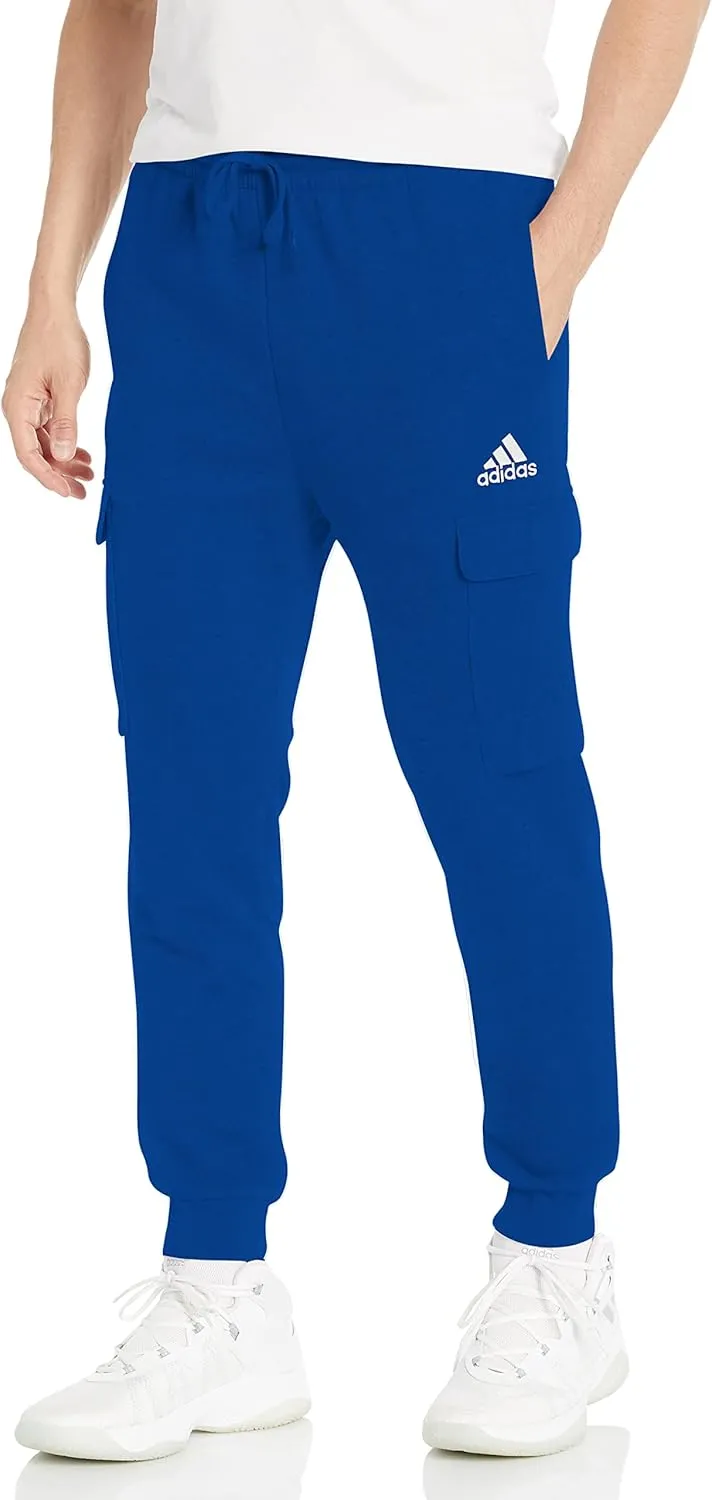 adidas Men's Essentials Fleece Regular Tapered Cargo Pants