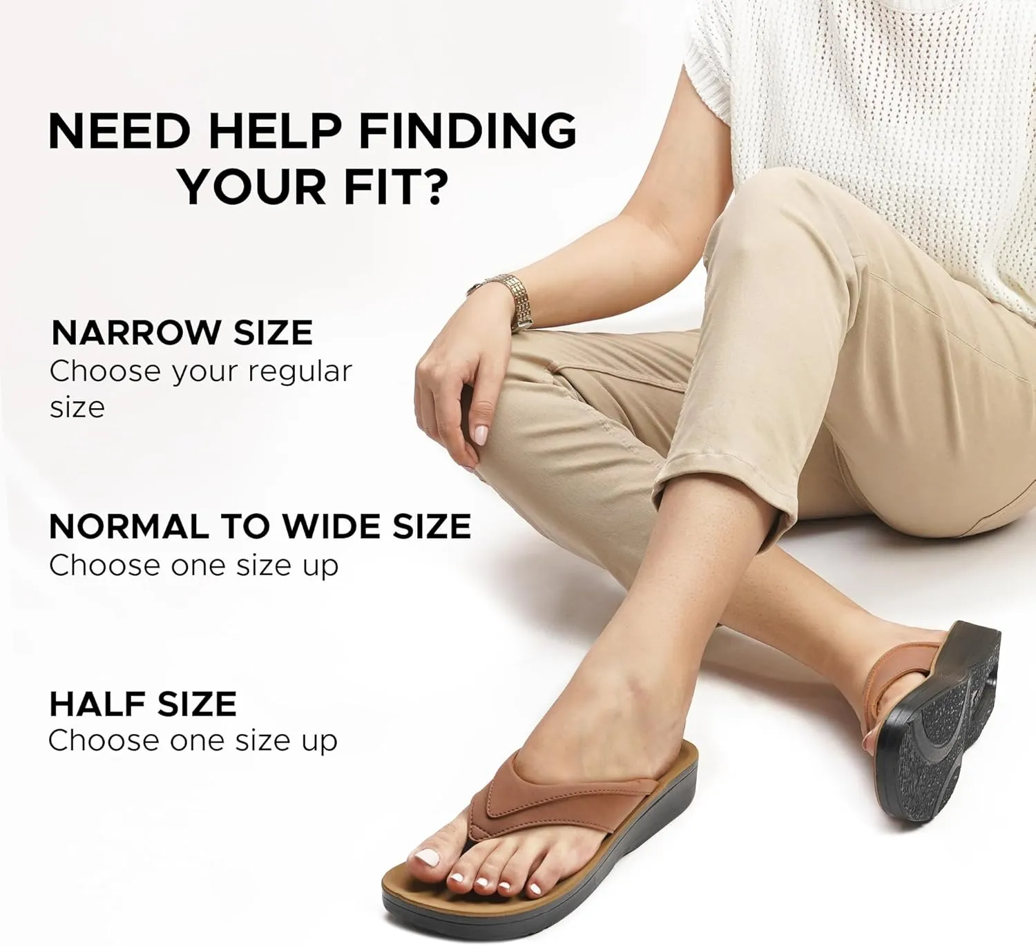 AEROTHOTIC Arch Support Flip Flops for Women Comfortable Cushioned Memory Foam Lined Footbed Outdoor Indoor Dressy Beach Walking Thong Soft Padded Strappy Sandals