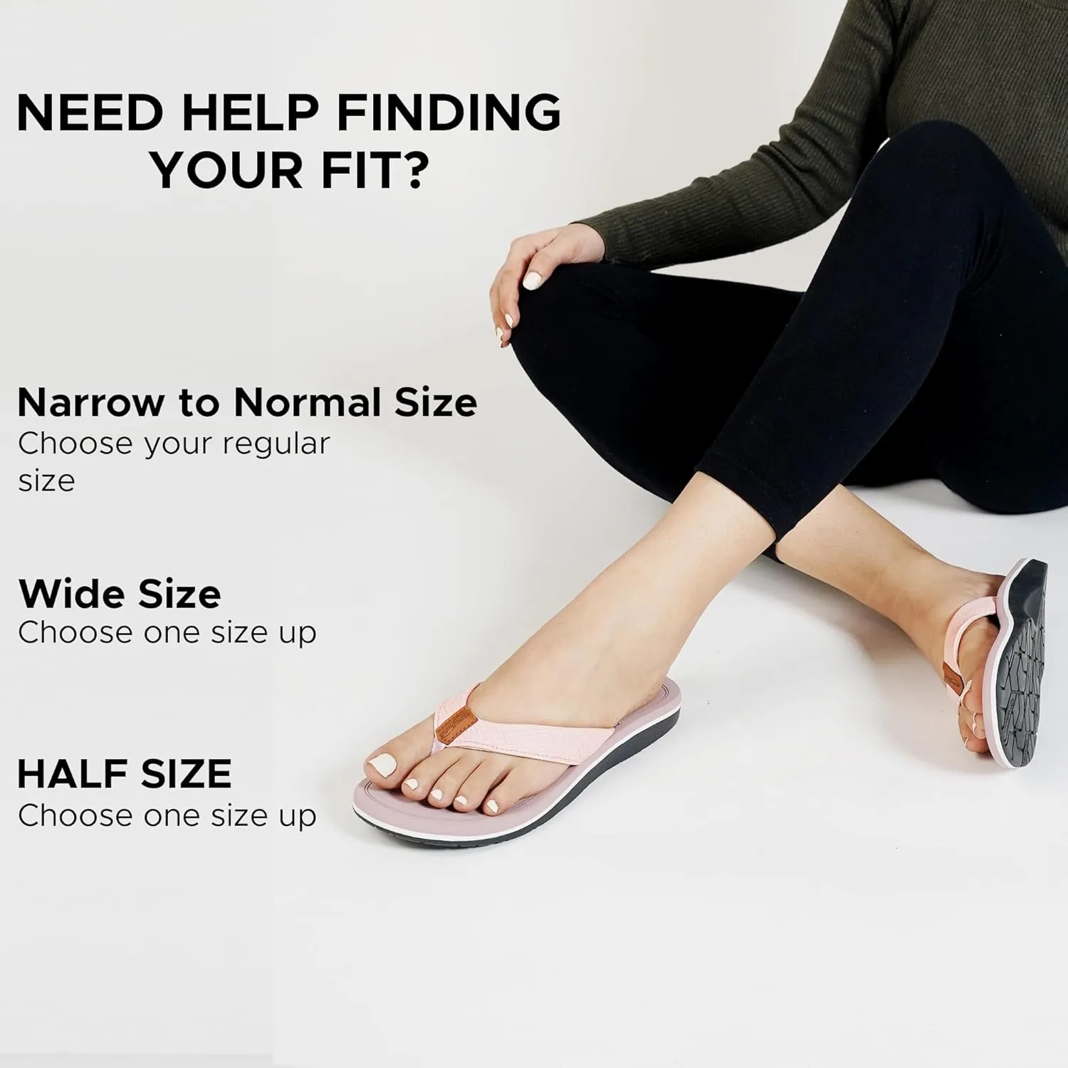AEROTHOTIC Flip Flops Arch Support Womens – Slip On Recovery Plantar Fasciitis Relief Orthotic Slippers – Lightweight Thong Cushioning Sandals Women – Indoor Outdoor Beach Yoga Mat Footbed Footwear