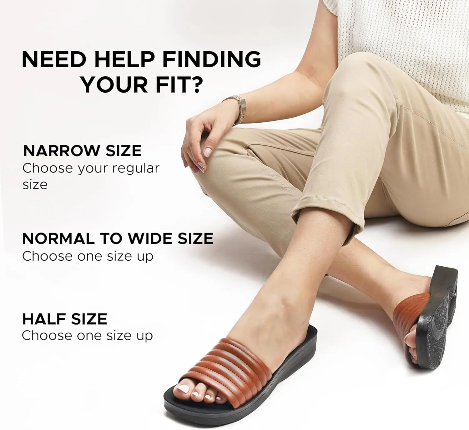 AEROTHOTIC Womens Slides Slip On Recovery Footwear Plantar Fasciitis Slides for Women with Arch Support Yoga Mat Indoor Outdoor Walking Ladies Soft Padded Dressy Non Slip Foodbed Beach Sandals Women