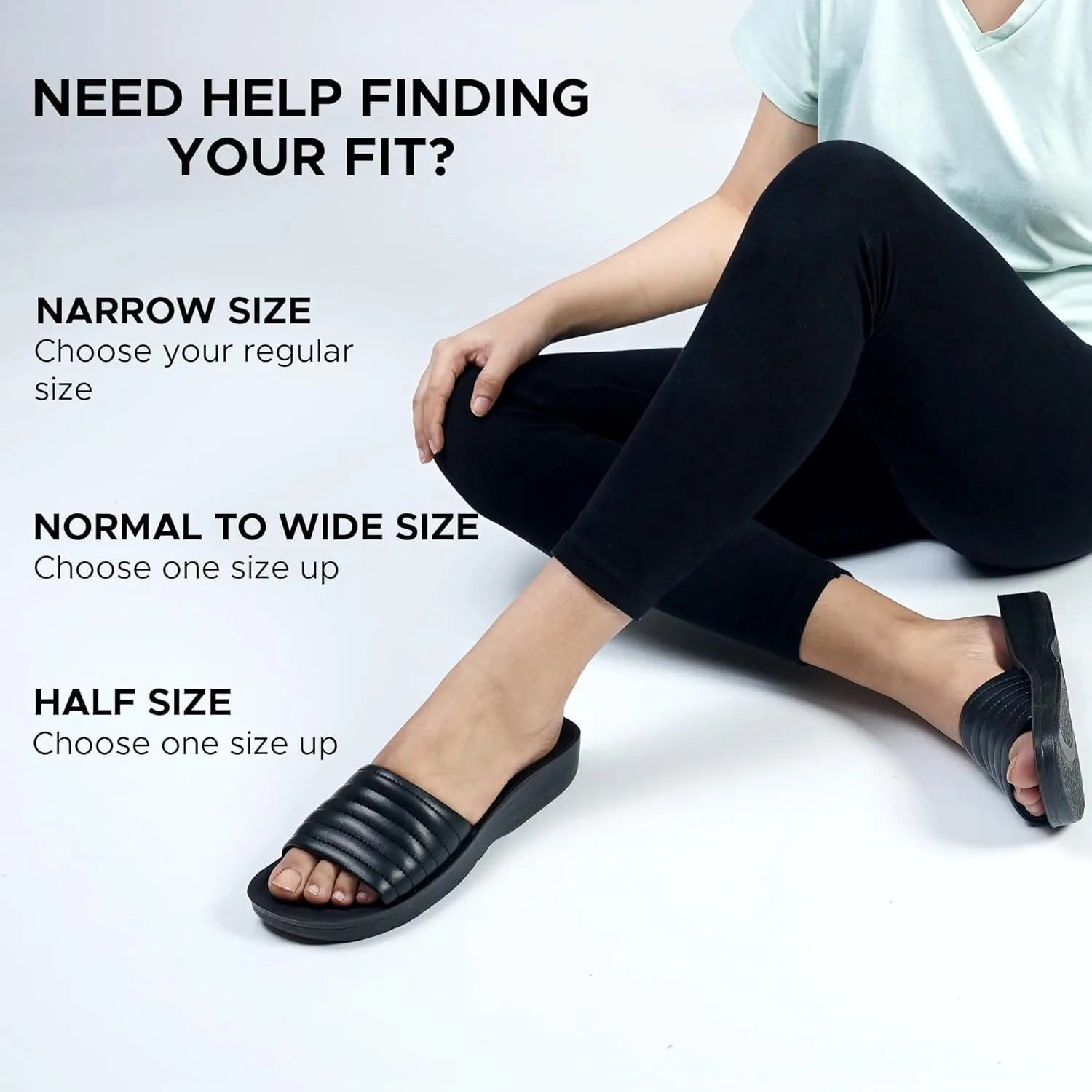 AEROTHOTIC Womens Slides Slip On Recovery Footwear Plantar Fasciitis Slides for Women with Arch Support Yoga Mat Indoor Outdoor Walking Ladies Soft Padded Dressy Non Slip Foodbed Beach Sandals Women