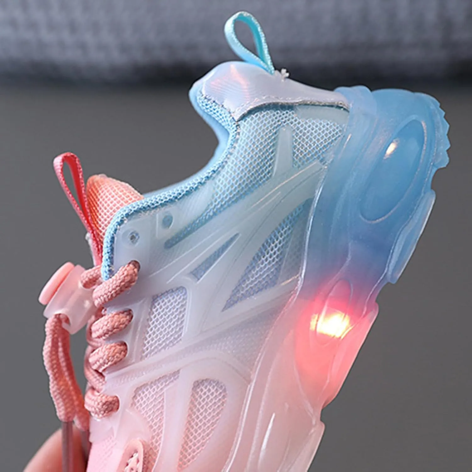 Baby Toddler Light Up Sport Sneaker Kids Boys Flashing Tennis Sneakers Lightweight Breathable Running Athletic Shoe