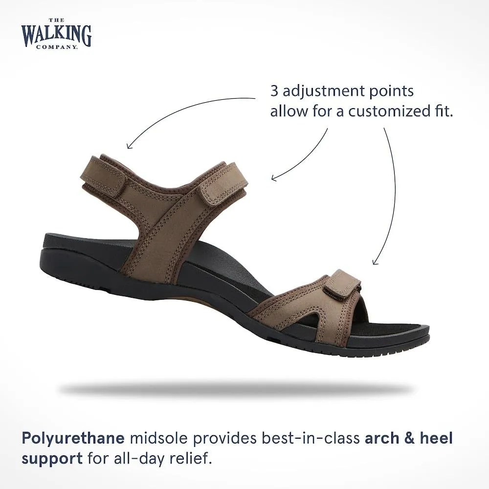 Balboa Sport Sandal | Walking Sandals Women | Water Resistant Leather Sandals | Three Points of Adjustability
