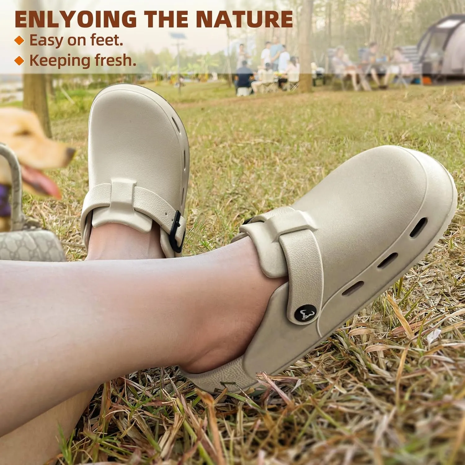 BULLIANT Women Clogs, Adjustable Sandals Slip-on Water Shoes Unisex with Cushioned Footbed,Comfortable Lightweight