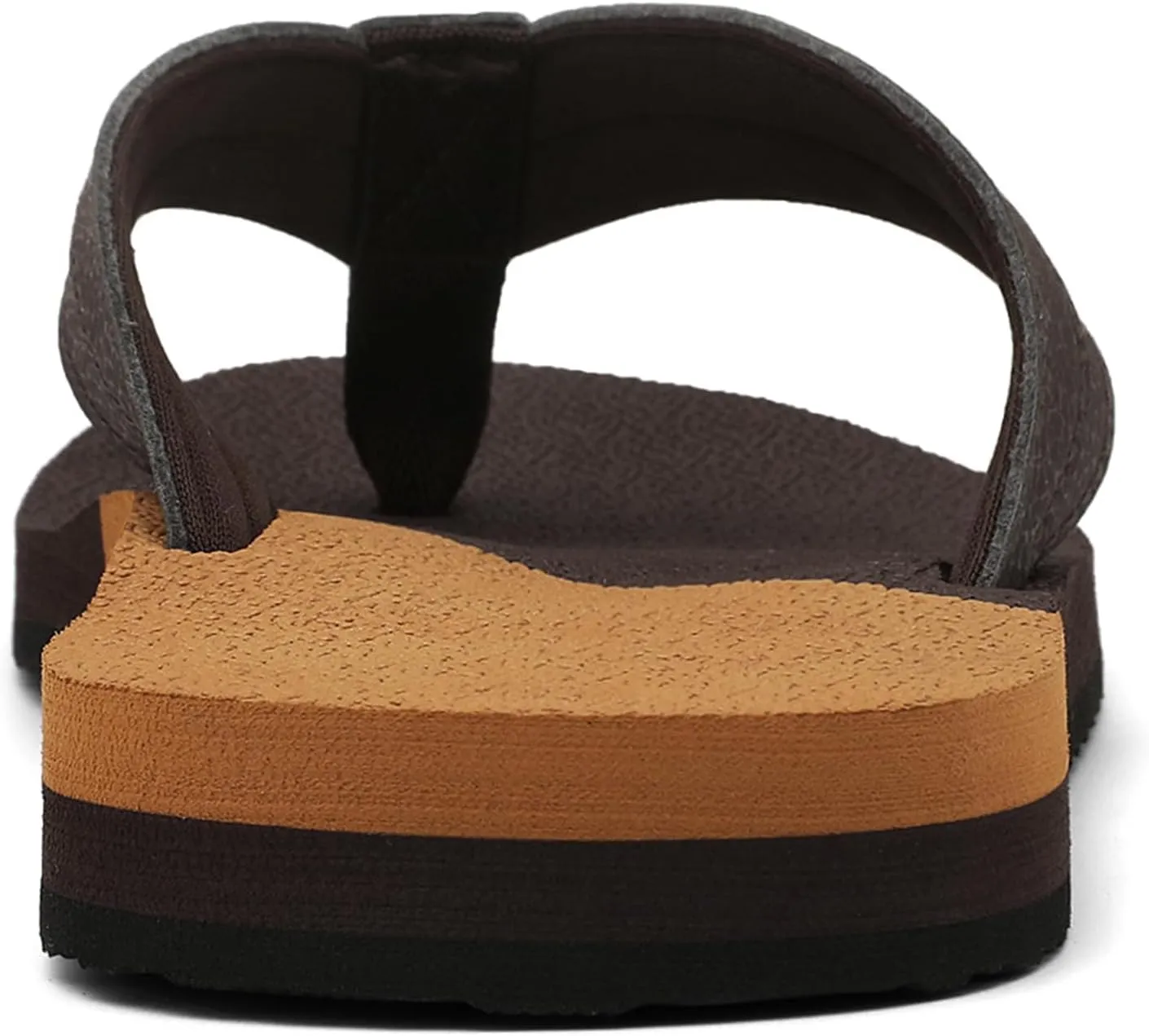 ChayChax Mens Flip Flops Arch Support Comfort Beach Thong Sandals with Ultra Cushion Footbed