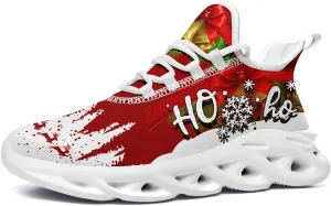 Christmas Running Shoes for Men Women – Holiday Festive Design, Comfortable Lightweight Tennis Shoes Mesh Walking Sneaker