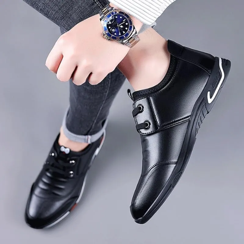 Classic Leather Loafers Genuine Leather Business Brogue Handmade Formal Oxfords Shoe for Men Comfort Orthopedic Shoes for Men
