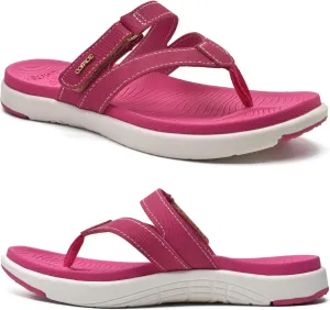 COFACE Womens Fashion Orthotic Flip Flops Ladies Slip On Lightweight Athletic Yoga Mat Cushion Thong Sandals With Comfortable Plantar Fasciitis Arch Support