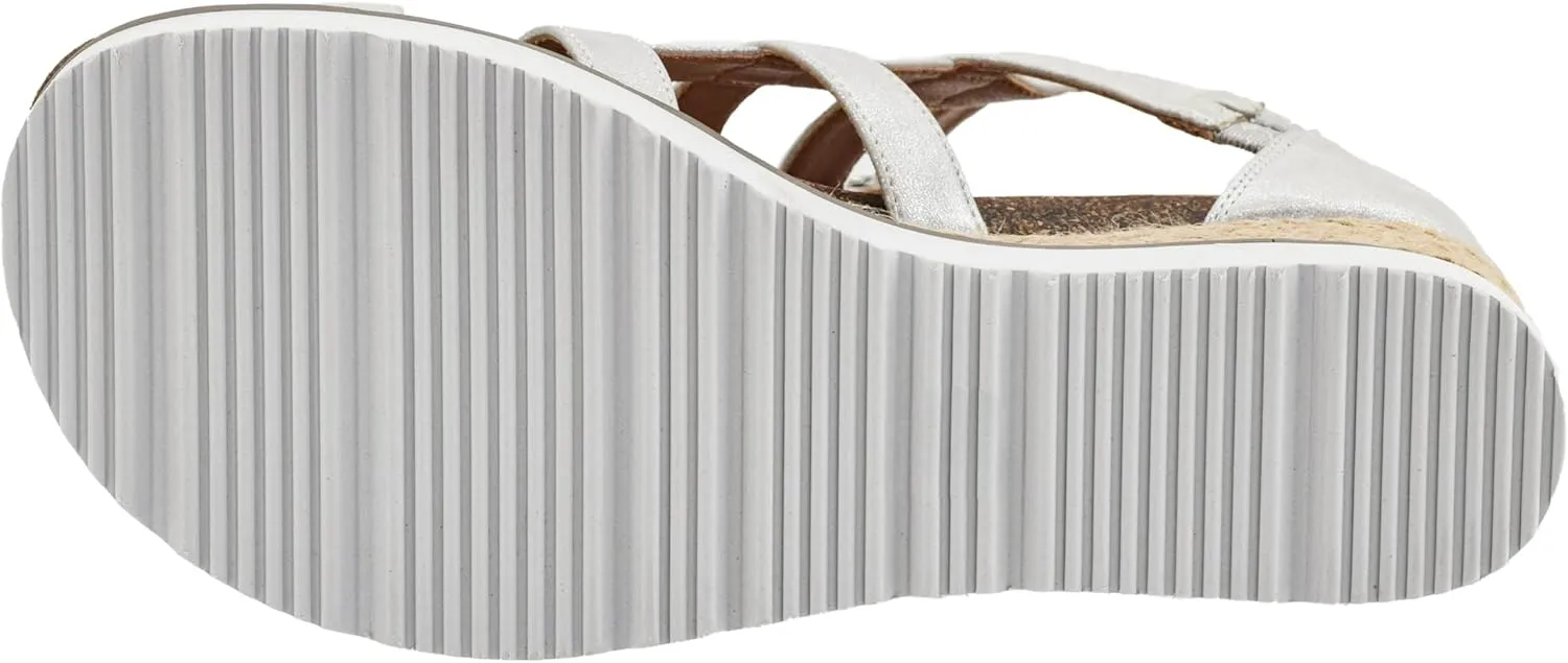 Corkys Footwear Hey Girl Women's Caged Animal Wedge Sandals - Featuring a 2-inch Heel, A Strappy Upper, Metal Accents, A Full Back Zip, and Comfortable Cushioned Insoles