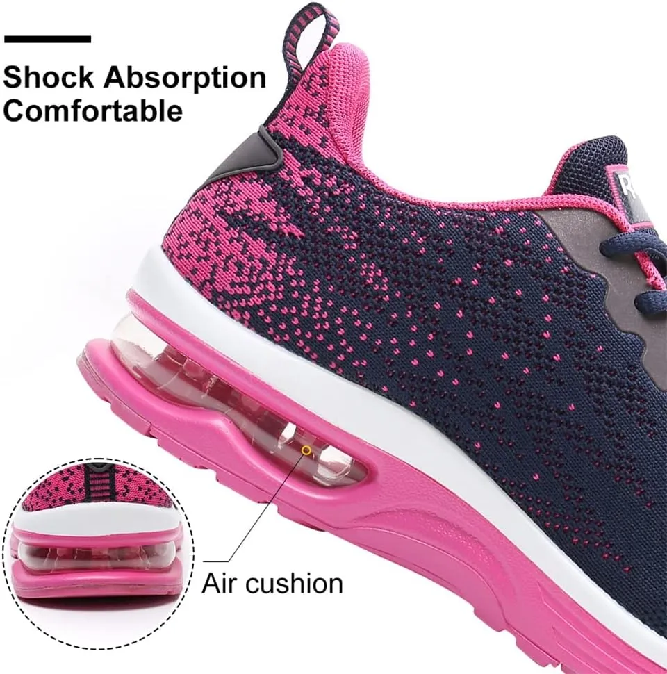 Dannto Women's Lightweight Walking Sneakers Air Cushion Tennis Athletic Running Fashion Sport Shoes for Girls