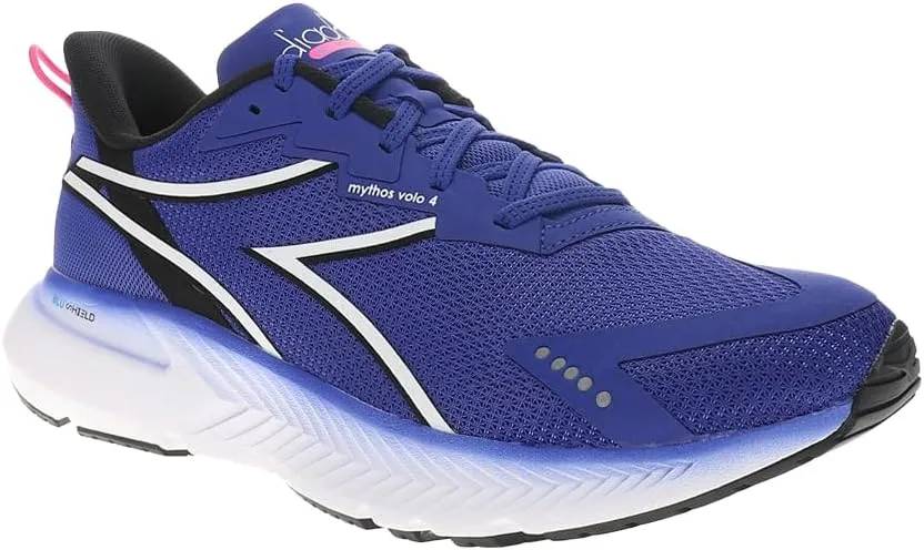 Diadora Mens Mythos Blushield Volo 4 Running Sneakers Shoes - Blue