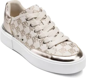 DKNY Women's Bradley Logo Platform Lace Up Sneaker