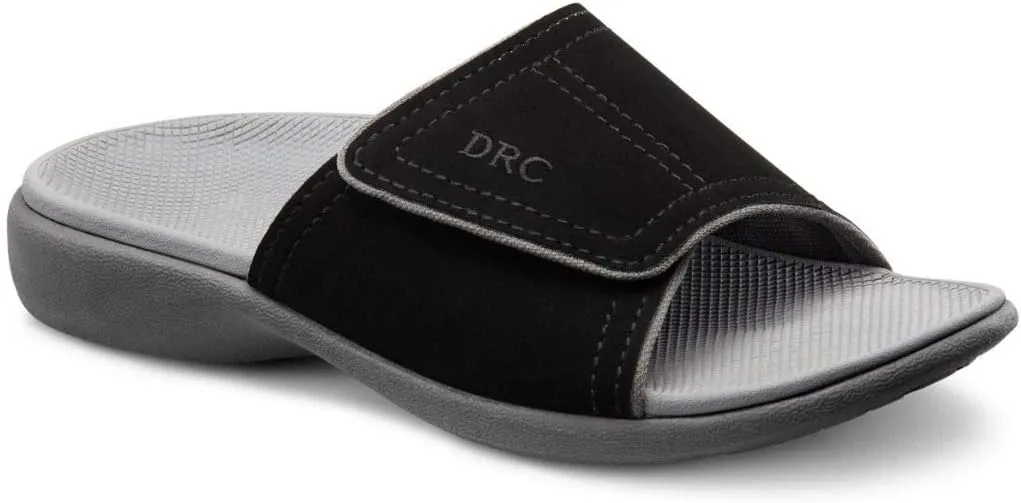 Dr. Comfort Women's Kelly Black Sandals