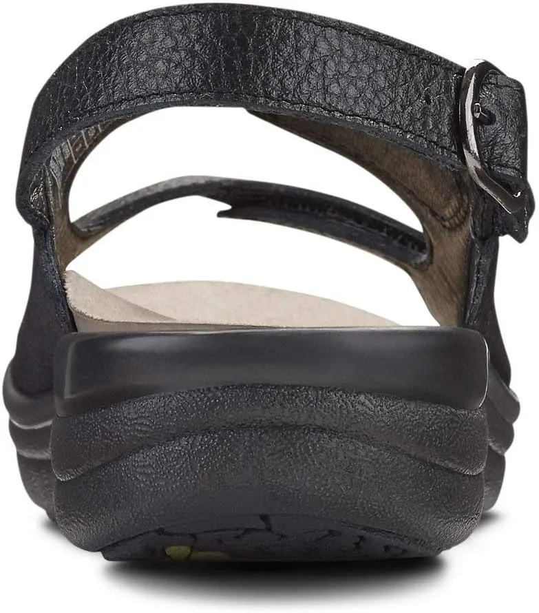 Dr. Comfort Women's Lana Arch Support Sandals-Non Slip Adjustable Strap Sandals for Women, Black