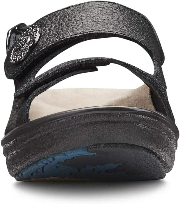 Dr. Comfort Women's Lana Arch Support Sandals-Non Slip Adjustable Strap Sandals for Women, Black