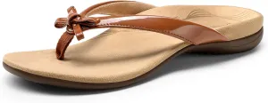 DREAM PAIRS Women's Arch Support Flip Flops Comfortable Dressy Orthopedic Thong Sandals Slides with Bow for Walking Summer Vacation