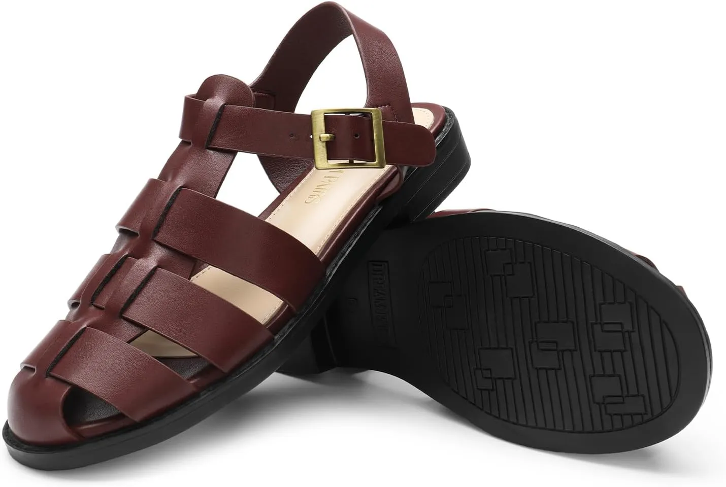 DREAM PAIRS Womens Fisherman Gladiator Braided Flat Sandal Cute Woven Strappy Closed Toe Shoes for Summer