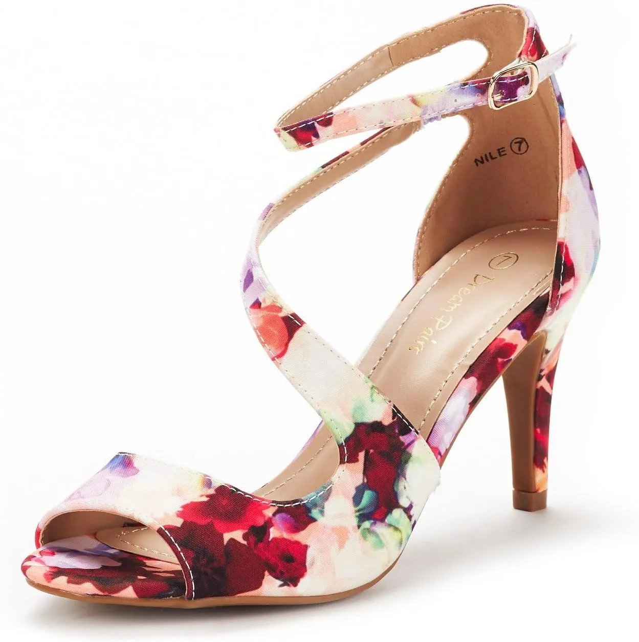 DREAM PAIRS Women's NILE Fashion Stilettos Open Toe Pump Heel Sandals