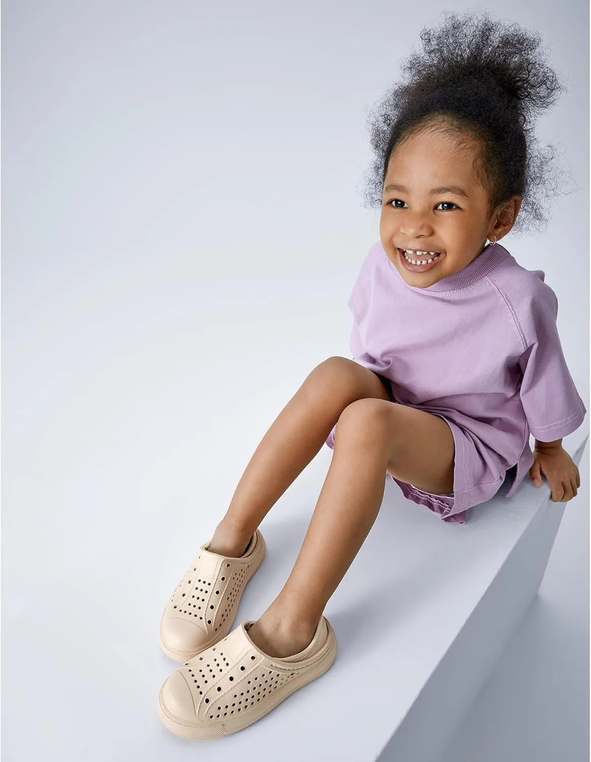 EasyStar Toddler Summer Water Shoes Kids' EVA Sandals with Cushioned Fabric Heel