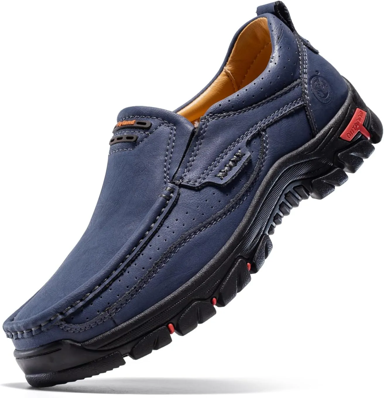 FLYLAND Basic 1.0 Men's Fashion Loafers Vintage Classical Leather Ankle Boots Handmade Chukka Boots Daily Casual Work Office Shoes Driving Shoes