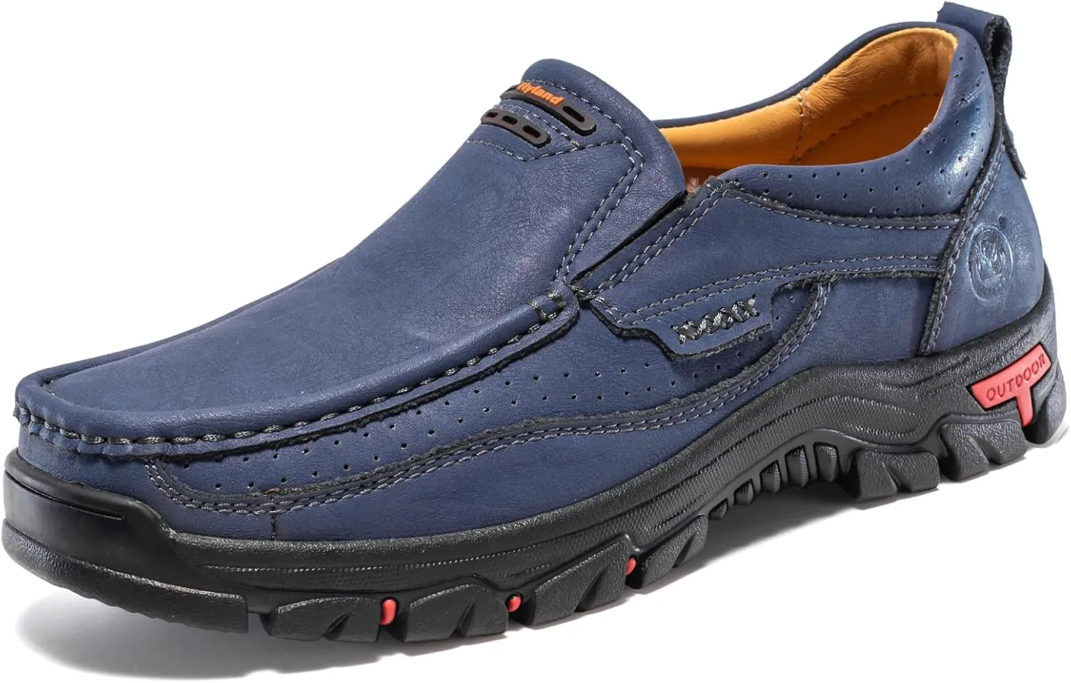 FLYLAND Basic 1.0 Men's Fashion Loafers Vintage Classical Leather Ankle Boots Handmade Chukka Boots Daily Casual Work Office Shoes Driving Shoes