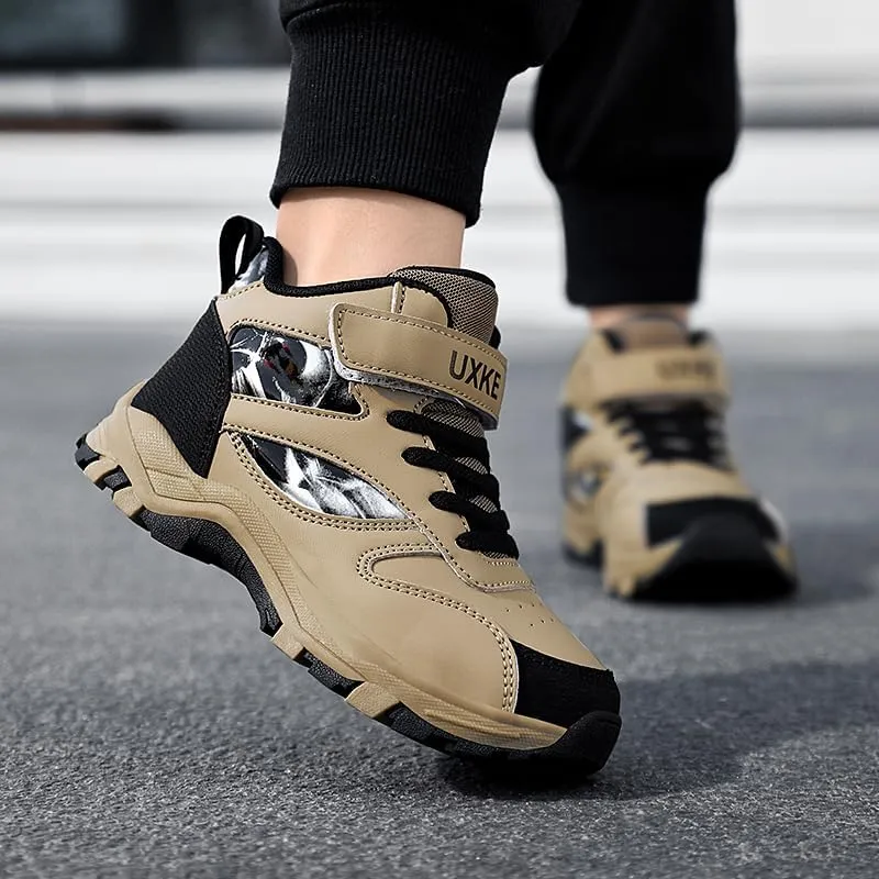 Girls Boys Basketball Shoes Kids Fashion Breathable Comfortable Sneakers Non Slip Leather Outdoor Sport Shoe