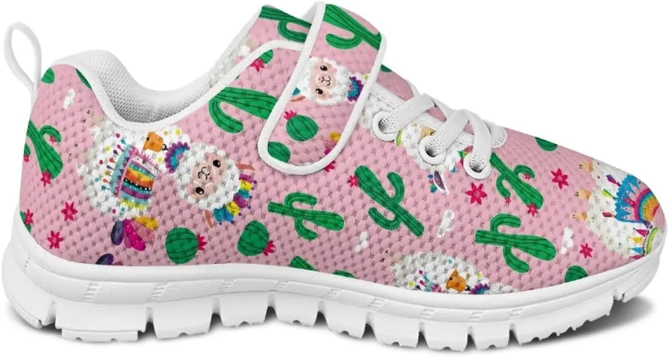 Girls Boys Lightweight Strap Sneakers Non-Slip Running Athletic Shoes High Top Barefoot Shoes Walking Sneakers