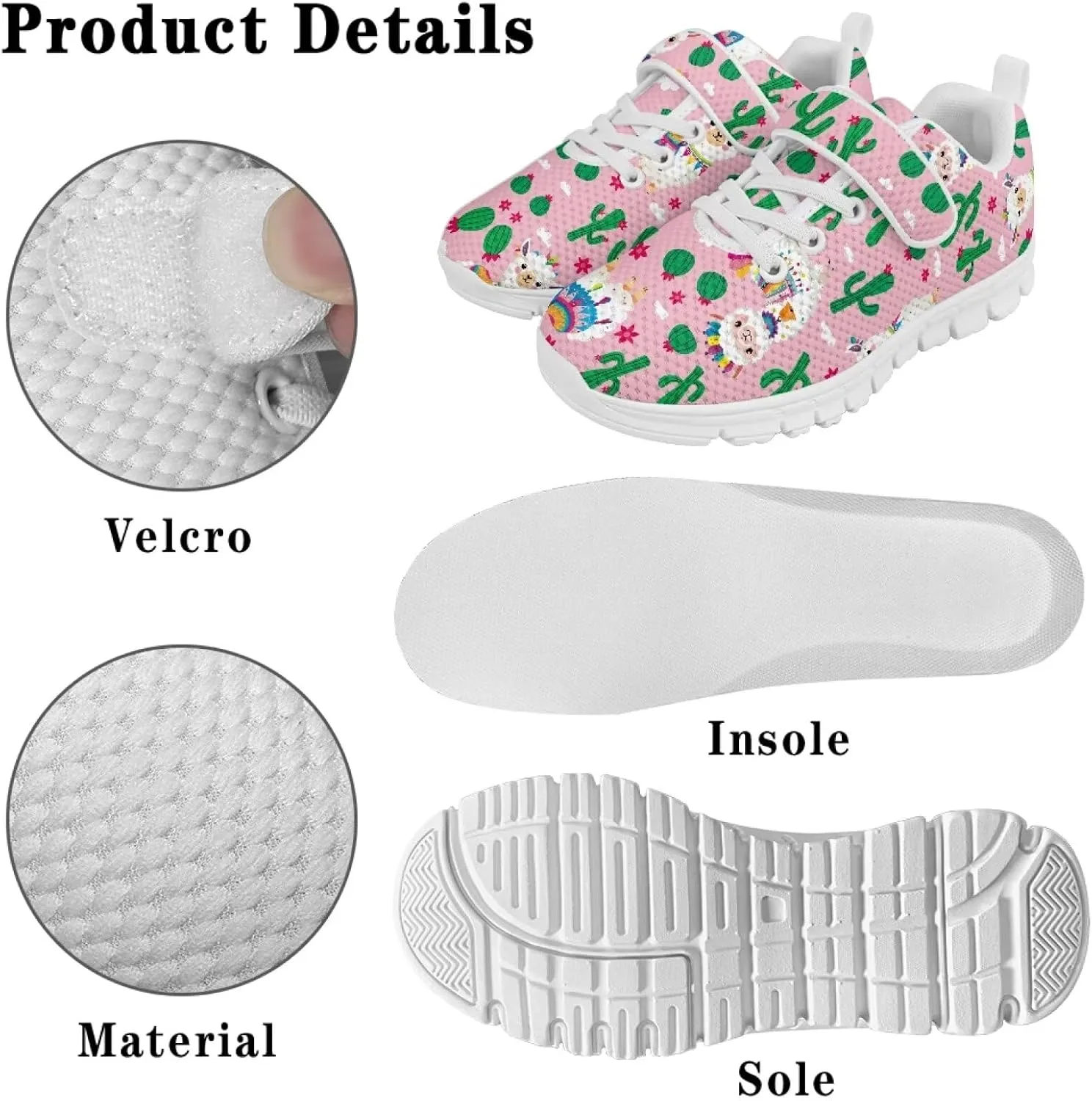 Girls Boys Lightweight Strap Sneakers Non-Slip Running Athletic Shoes High Top Barefoot Shoes Walking Sneakers