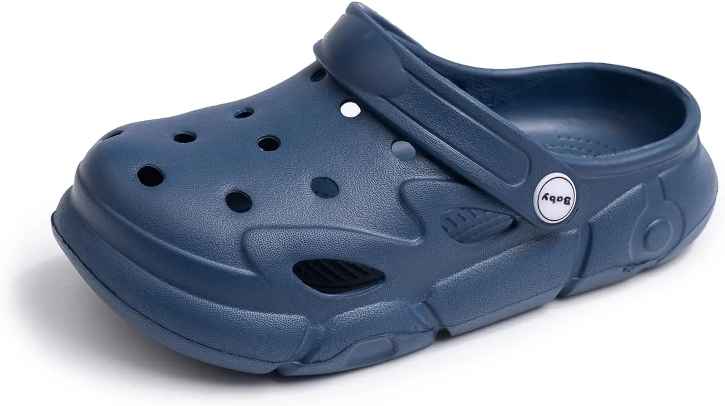 ISINSER Boys Girls Clogs Shoes Toddler Garden Glogs Sandles Cute Summer Water Shoes Slip On Clogs Indoor Outdoor Children Beach Pool Shoes