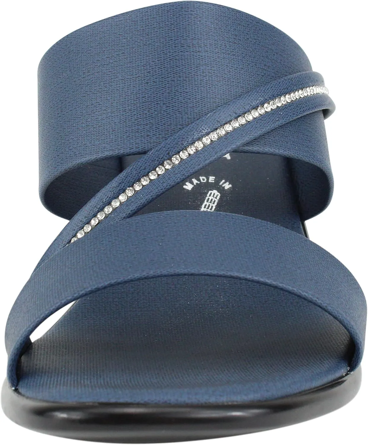 ITALIAN Shoemakers Coletty Dressy Comfortable Womens Low Block Heel Sandal Open Toe Supportive Arch Comfort