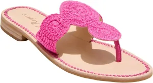 Jack Rogers Jacks Crochet Sandals Fuchsia 5.5 M