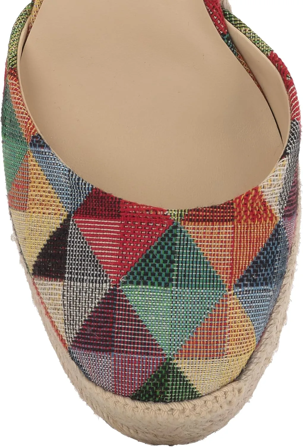 Jessica Simpson Womens WEYLA Cushioned Footbed Canvas Wedge Sandals
