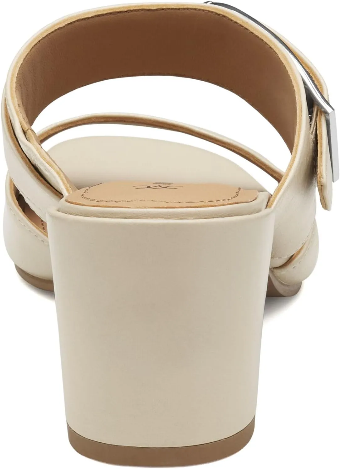 Johnston & Murphy Women’s Everly Buckle Slide Sandals, 2.5” Slip On Heels for Women, Women’s Heeled Sandals