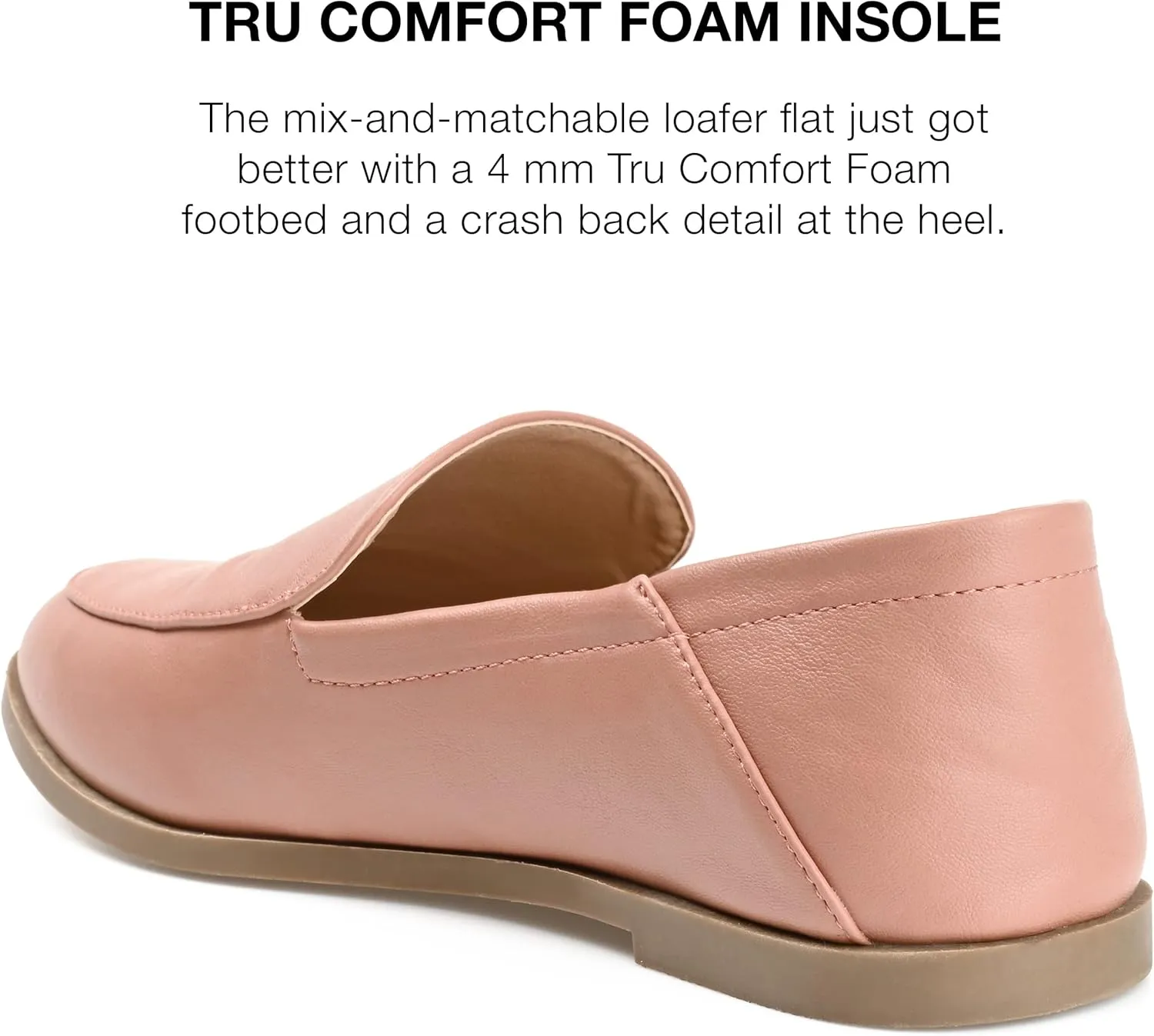 Journee Collection Womens Leather Flat Loafers