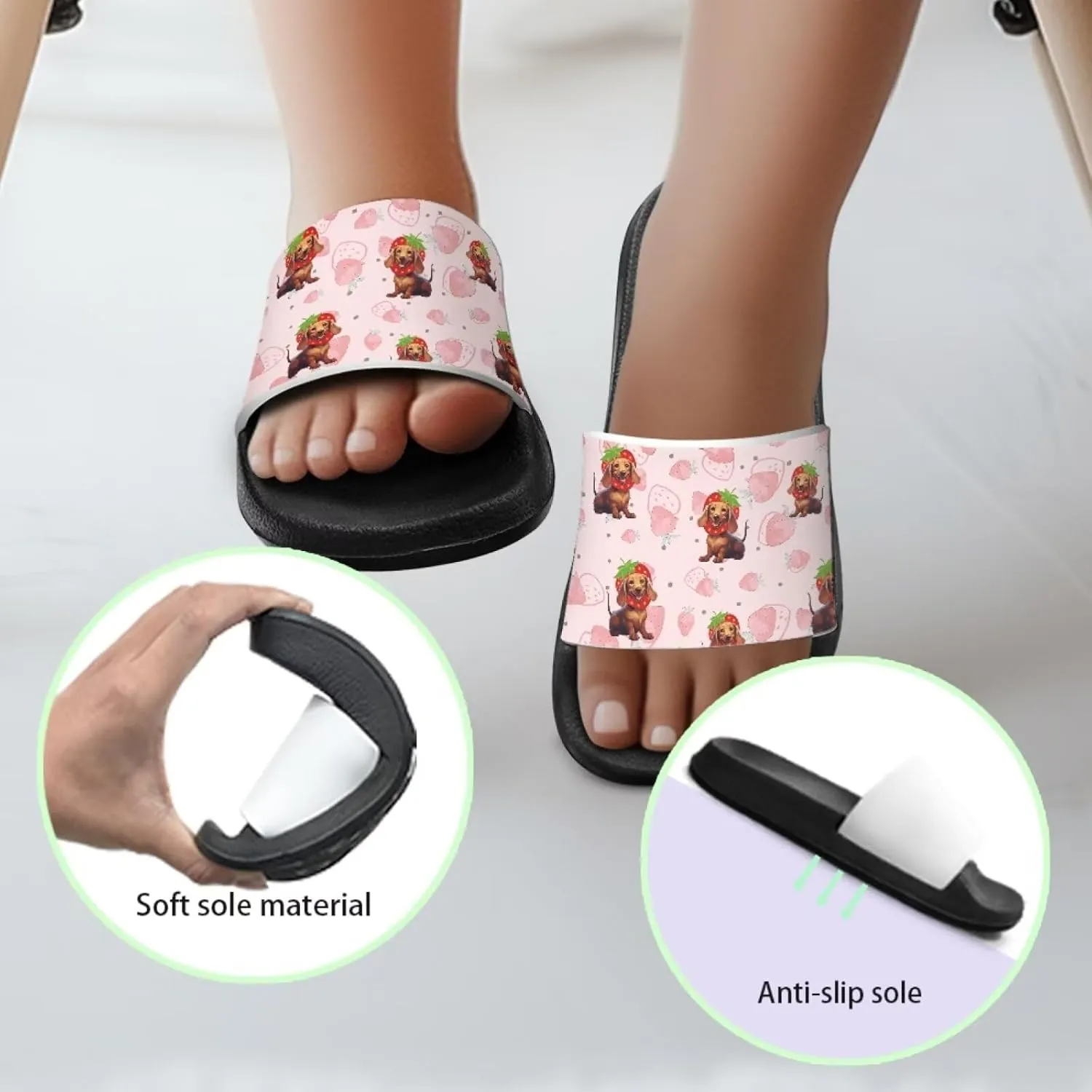 JoyLamoria Animals Design Sandals House Slides Kids Cloud Slippers Cushioned Non Slip Indoor Outdoor Lightweight Open Toe Comfy