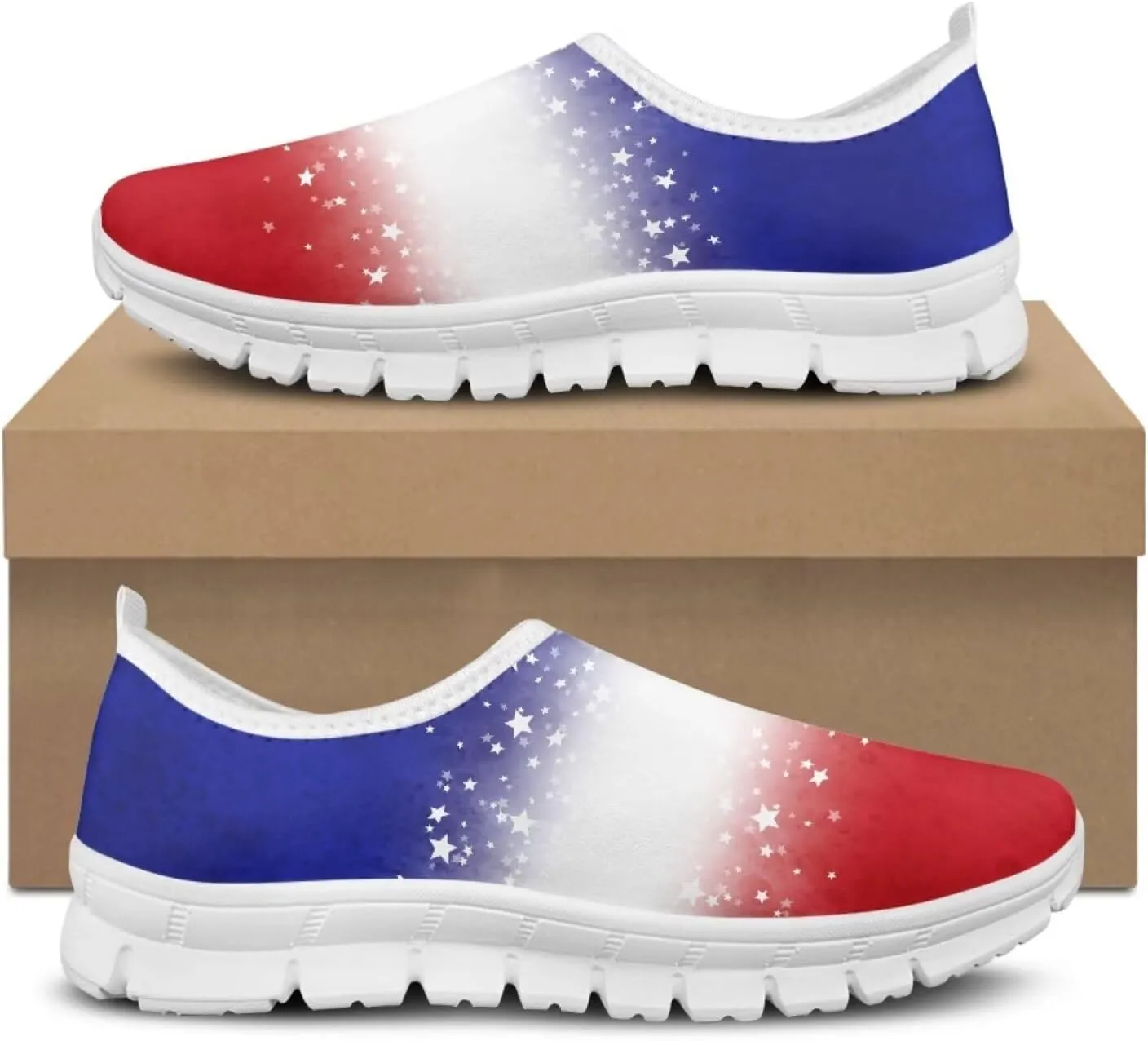 JoyLamoria Women's Loafers Hippie Flower Butterfly Sneakers Fashion Lightweight Low Top Sneakers All-Day Comfort & Support