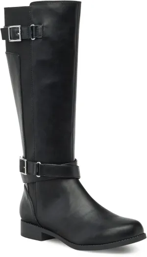 JustFab Noel Flat Boots for Women - Women's Boots, Riding Boots, Knee High Boots for Women, Womens Boots & Booties - Casual Boots for Women