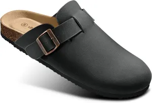 KEMISANT Women Clogs Mules Sandals Slippers Unisex-Crease-Resist Water Proof Upper Cushioned Footbed