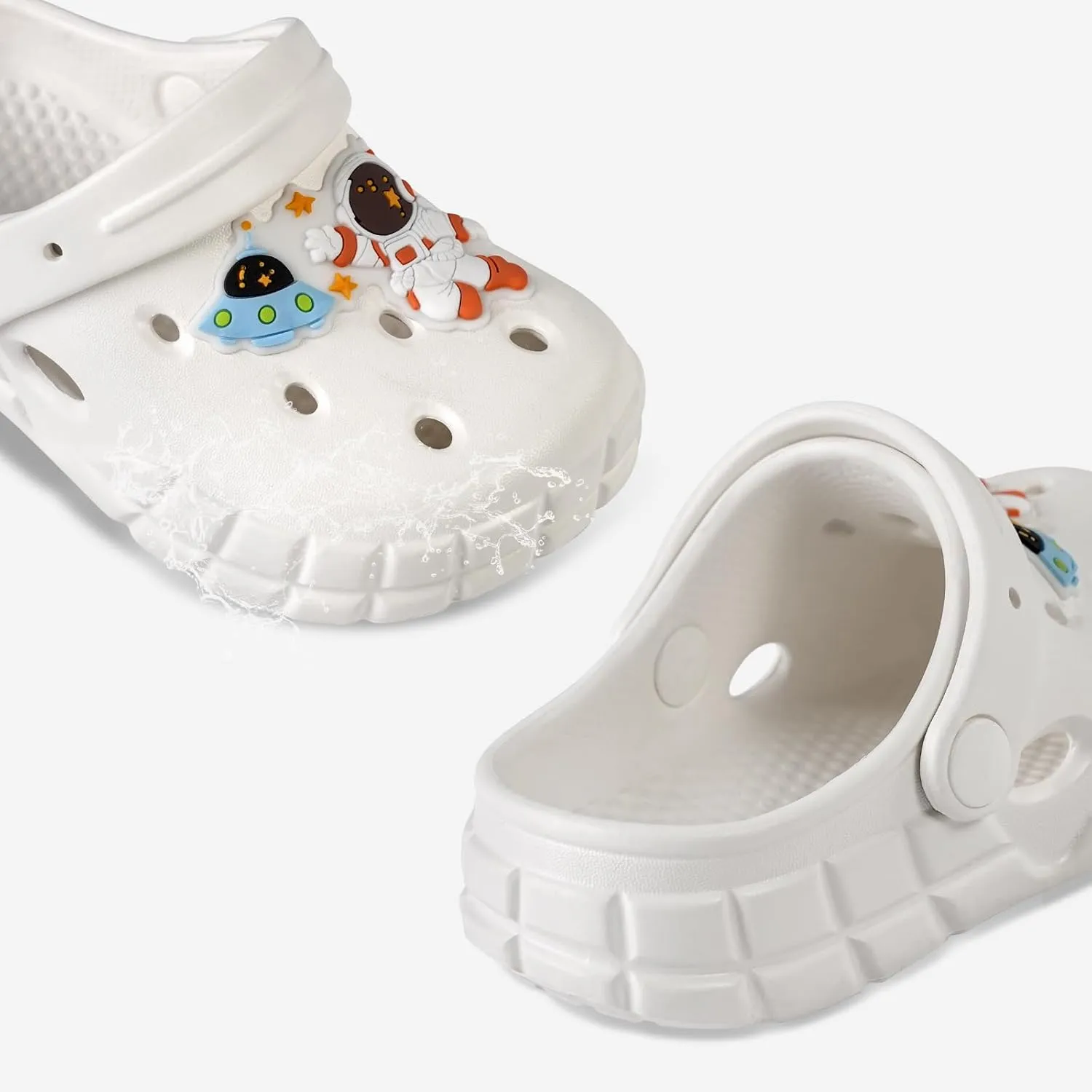 Kids Clogs for Boys Girls Lightweight Slip-On Sandals Water Shoes Beach Pool Slippers for Toddler/Little Kid