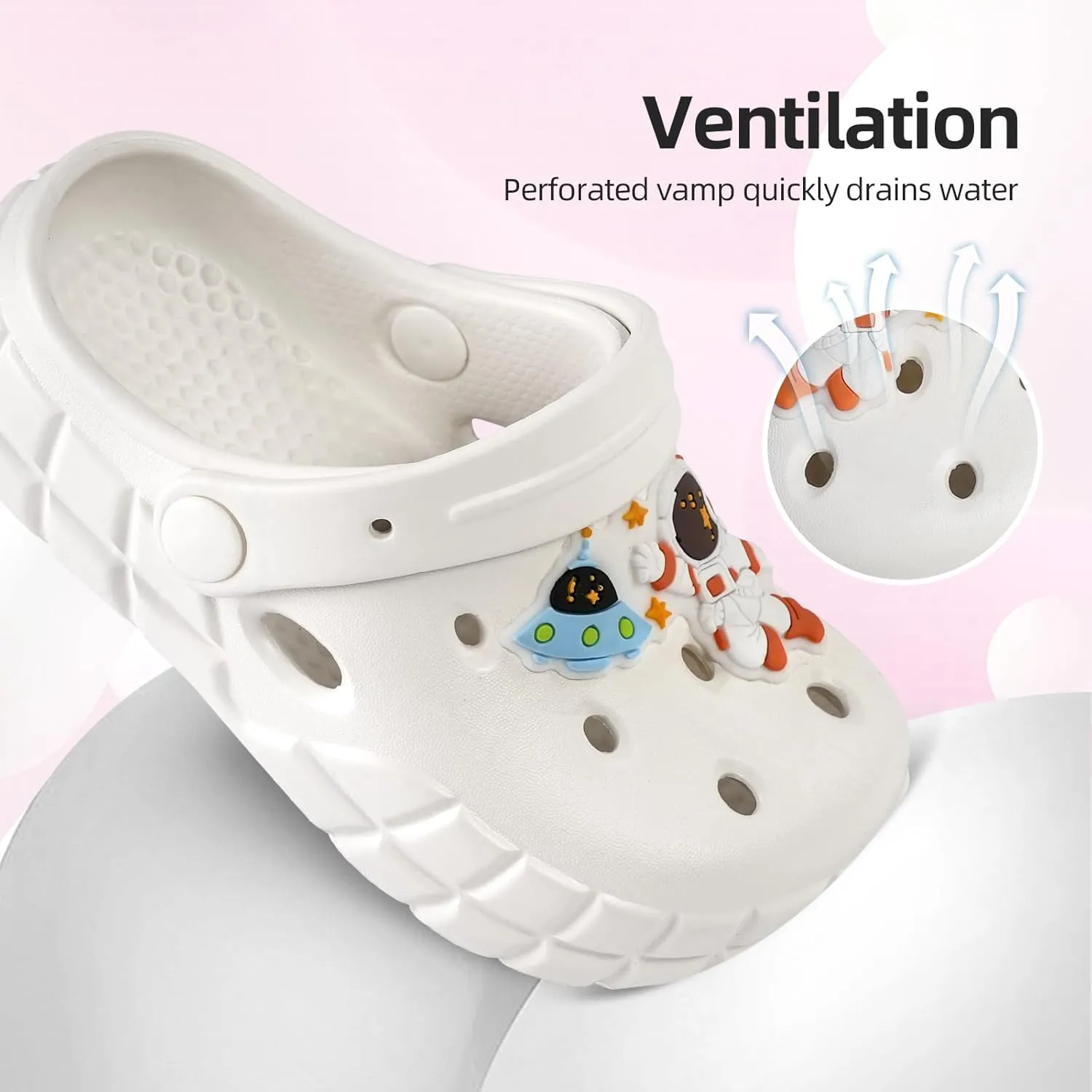 Kids Clogs for Boys Girls Lightweight Slip-On Sandals Water Shoes Beach Pool Slippers for Toddler/Little Kid