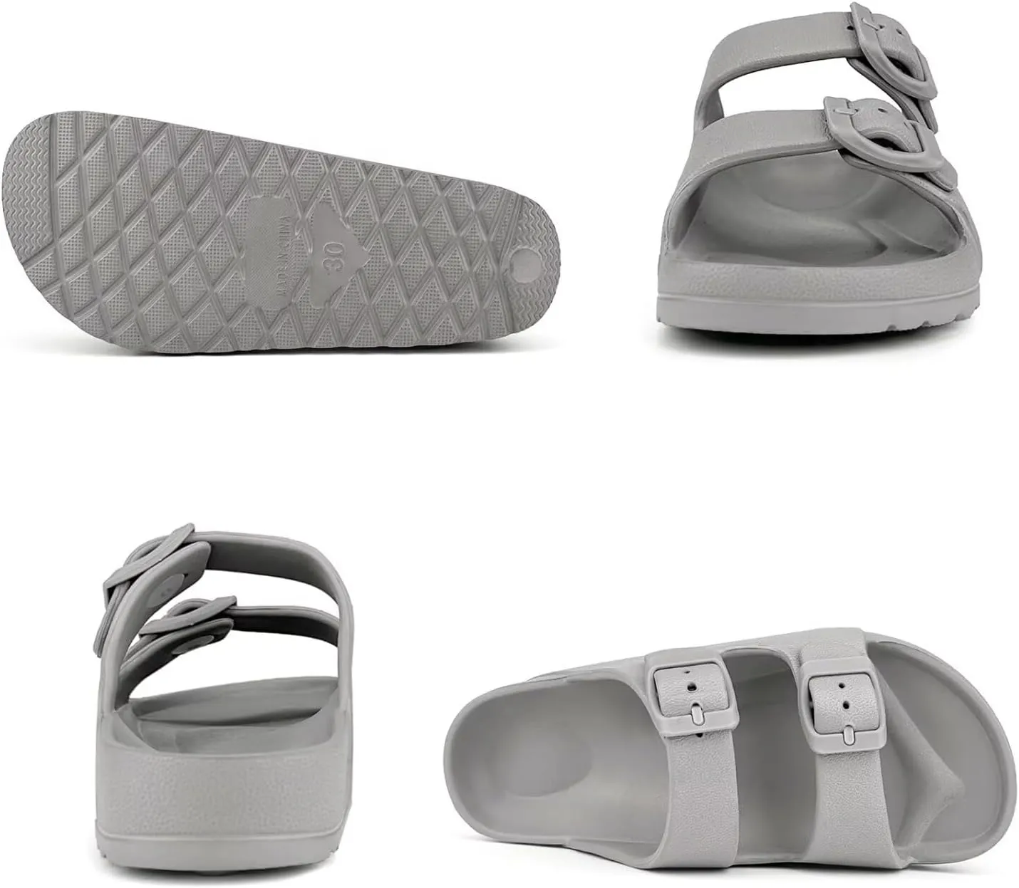 Kids Slide Sandals Boys Girls Buckle Adjustable EVA Slipper Sandals