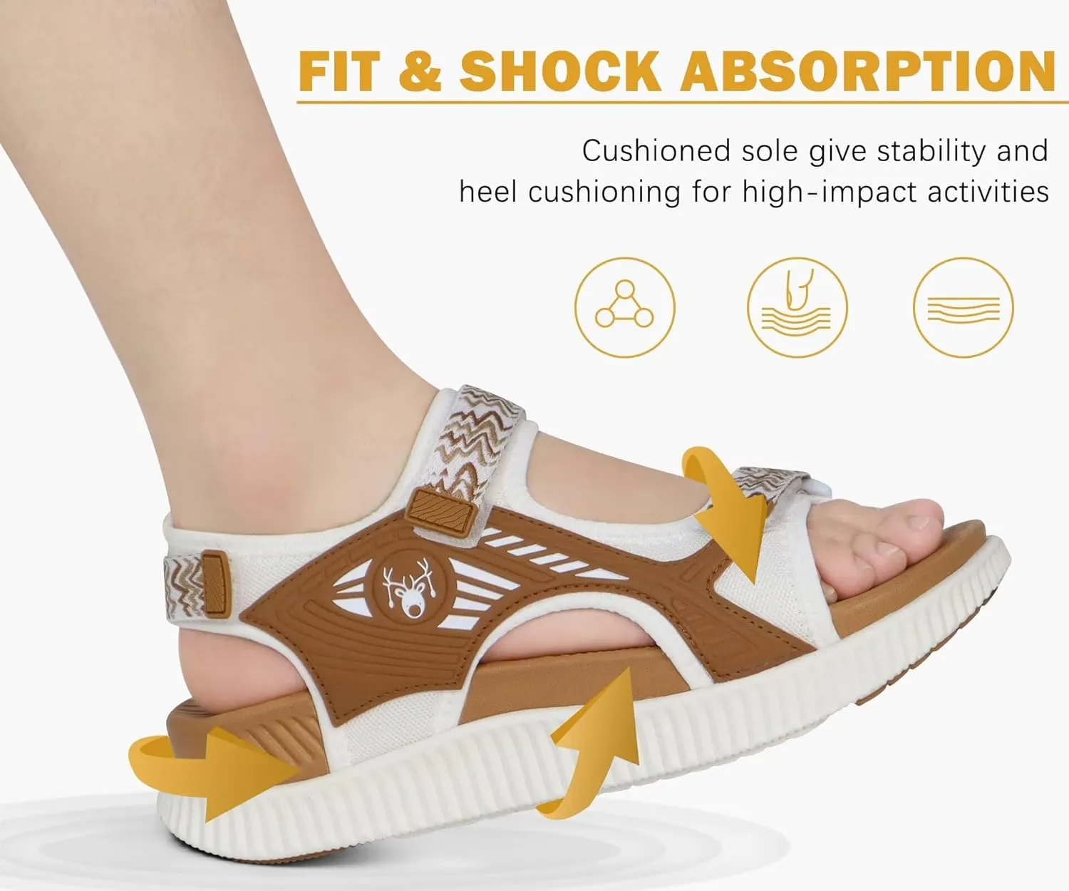 KuaiLu Womens Orthopedic Walking Sandals Recovery Sport Outdoor Hiking Water Sandles Thick Athletic Cushion Adjustable Strap Sandals with Comfortable Plantar Fasciitis Arch Support