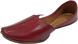 Leather Punjabi Jutti Mens Shoes Wedding for Groom,Khussa Traditional Indian Footwear Ethnic Peshawari Loafers Slippers
