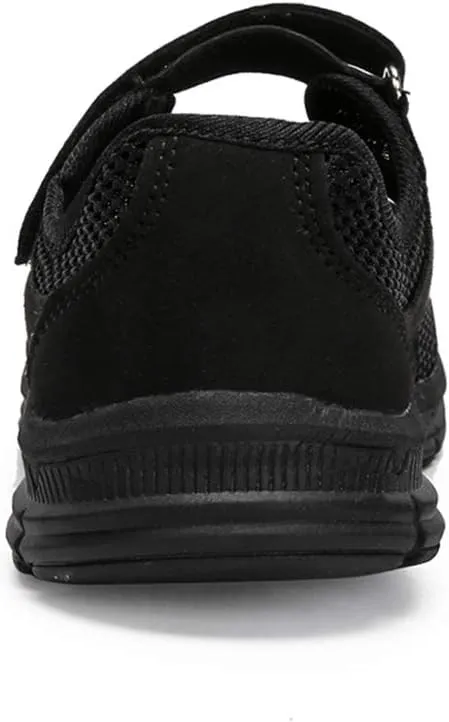 LLTMALL Women's Adjustable Mesh Sneakers Lightweight Mary Jane Shoes