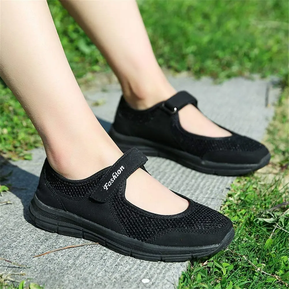 LLTMALL Women's Adjustable Mesh Sneakers Lightweight Mary Jane Shoes