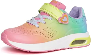 LUCKY STEP Boys Girls Athletic Running Shoes Air Lightweight Fashion Sneakers Casual Breathable Tennis Trainers for Little Kids