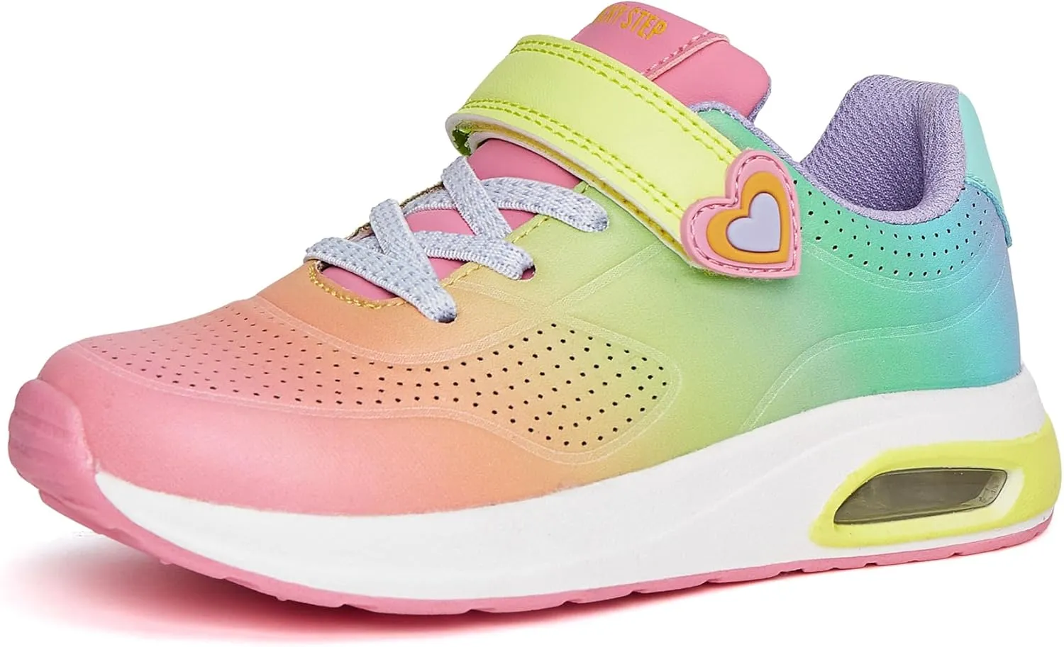 LUCKY STEP Boys Girls Athletic Running Shoes Air Lightweight Fashion Sneakers Casual Breathable Tennis Trainers for Little Kids
