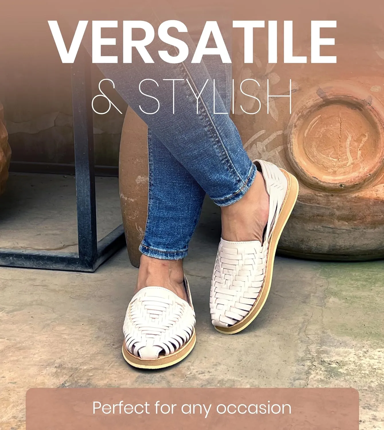 Macarena Collection Womens Shoes Leather Sandals for Women | Huarache Handmade Mexican Sandals Women | Comfortable & Stylish Womens Sandals 813 Style